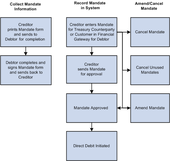 Mandate process flow