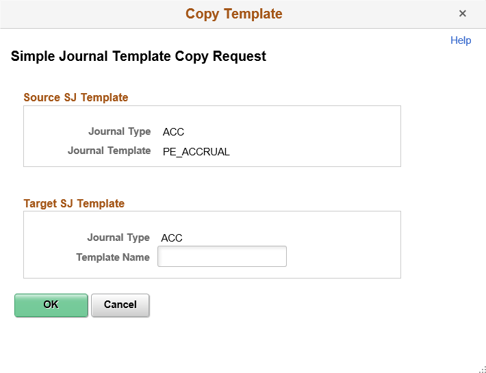 Copy Template page