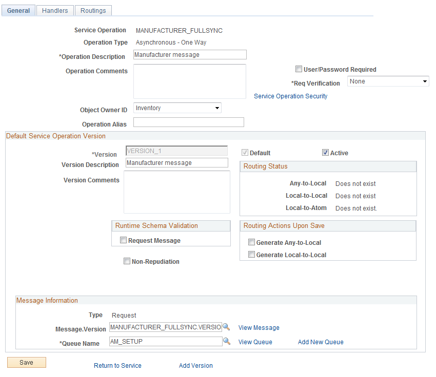 Activate MANUFACTURER_FULLSYNC(Service Operations - General Page) for CRM