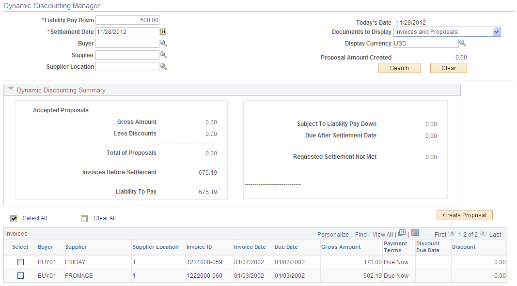 Dynamic Discounting Manager