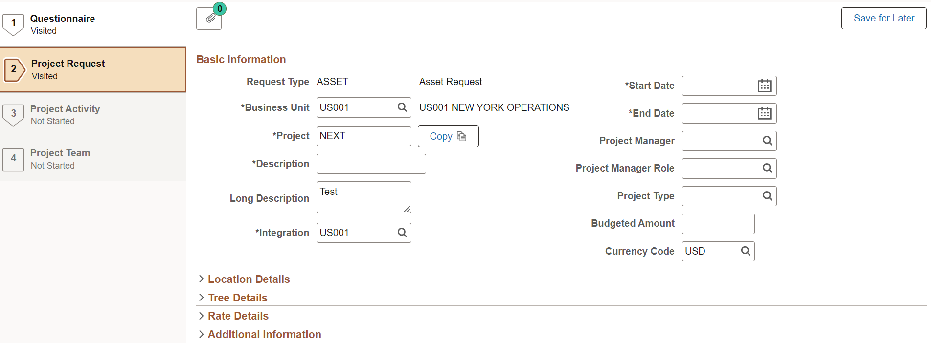 Project Request Activity Guide Step 2 of 4 Project Request