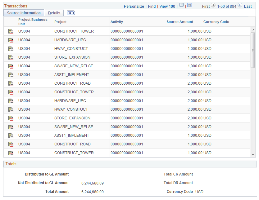 Transactions In Progress page (2 of 2)