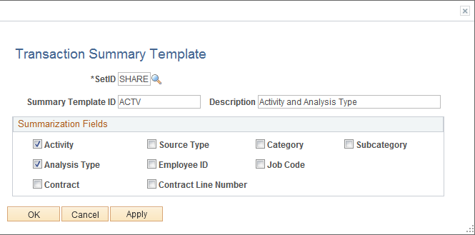 Manager Transaction Review Transaction Summary Template page