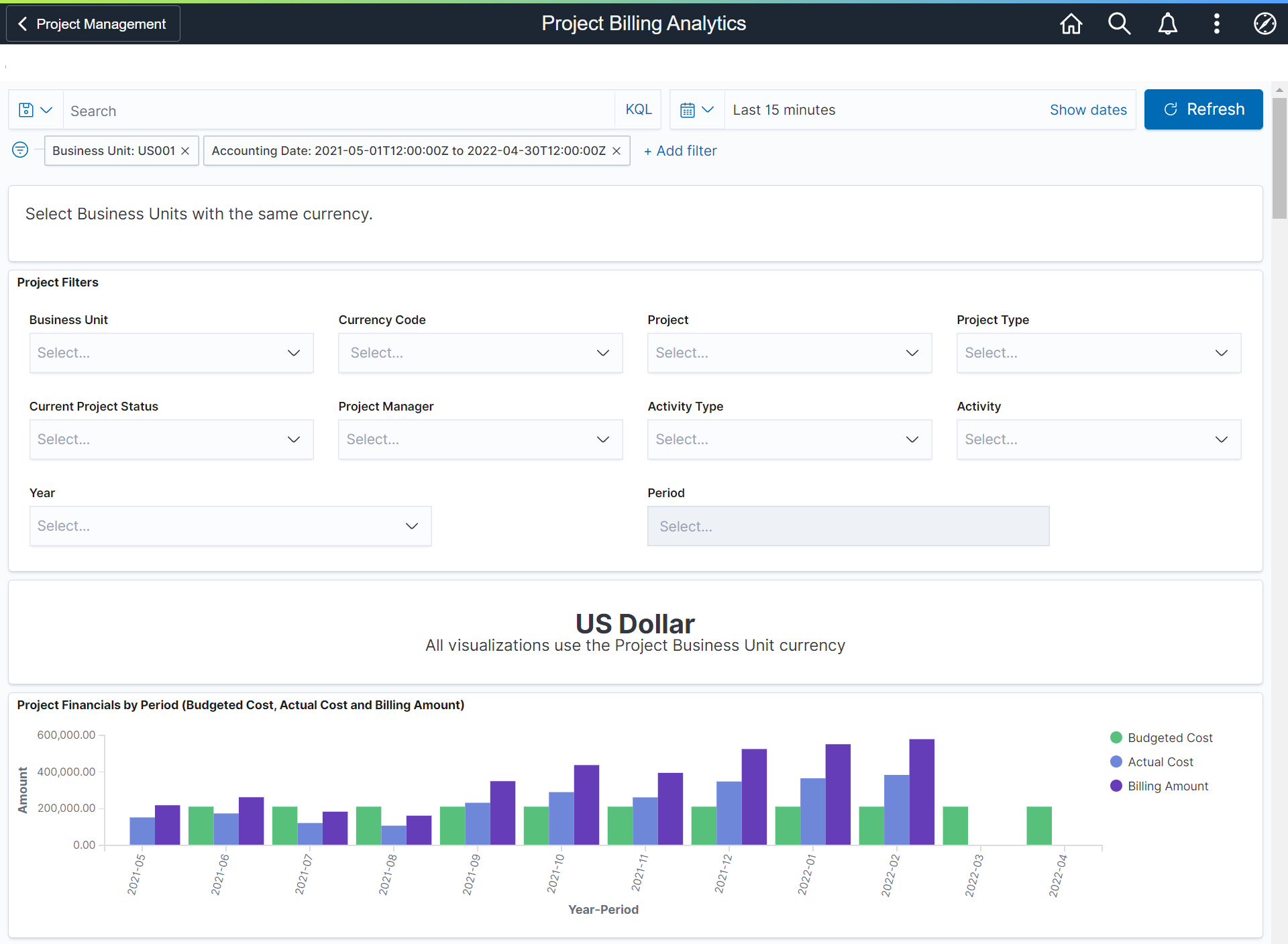 Project Billing Analytics (1 of 2)