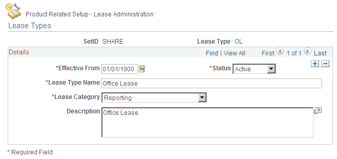 Lease Types page