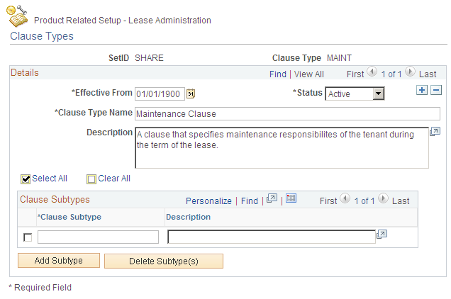 Clause Types page