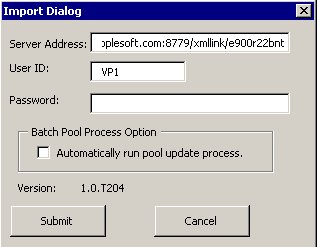 Import Dialog box