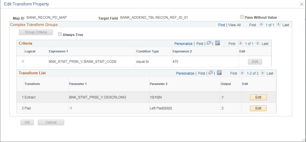 Edit Transform Property page - Complex Transform (Variation 1)