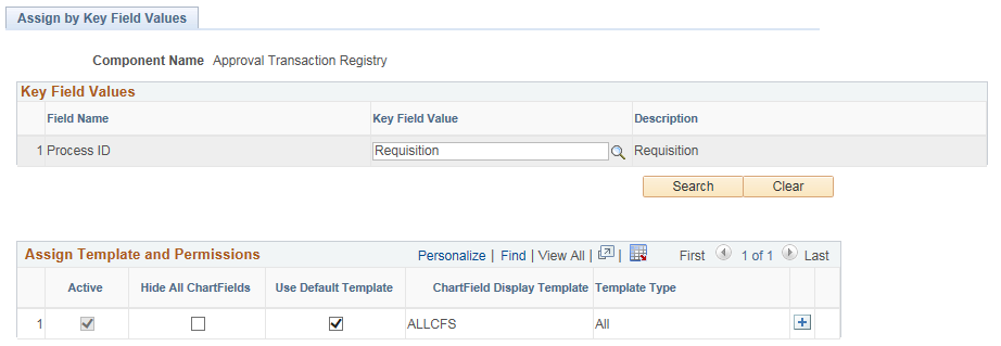 Assign by Key Field Values page