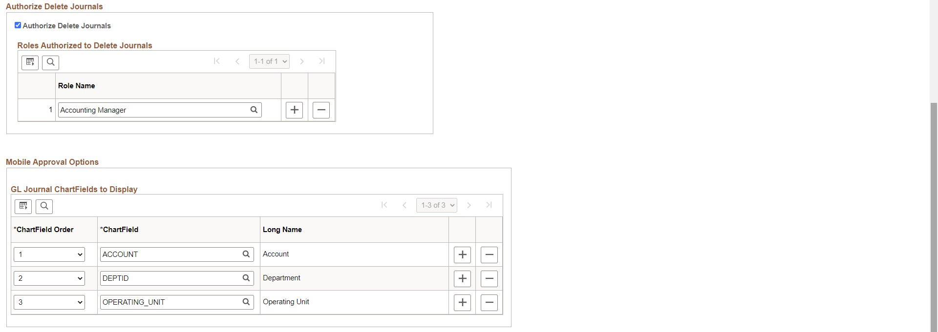 Installation Options - General Ledger (2 of 2)