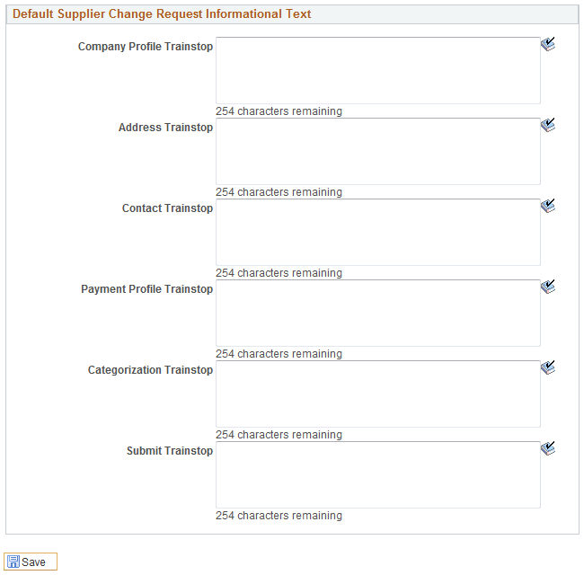 Supplier Request System Setup - Instructions page (2 of 2)