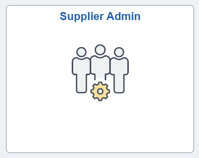 Supplier Admin Tile