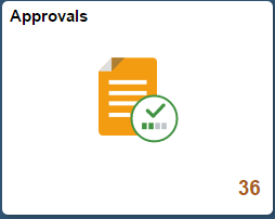 Approvals tile