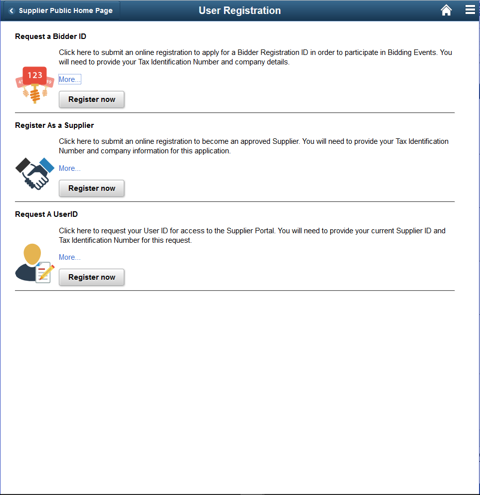 User Registration Page