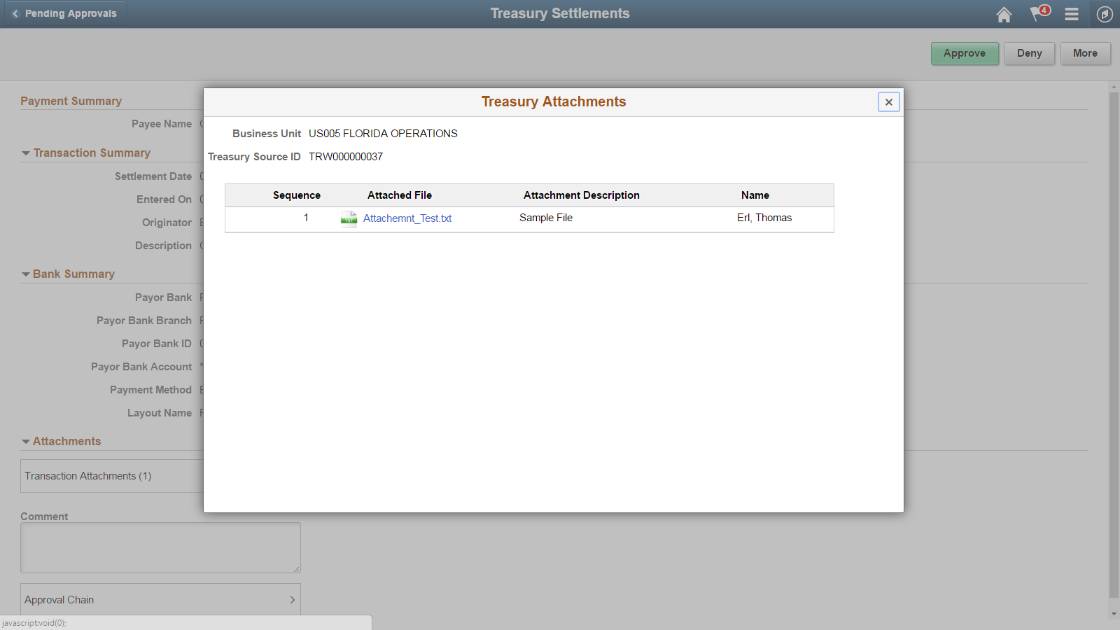 Treasury Attachments page (LFF)