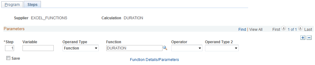 Analytic Calculations - Steps page