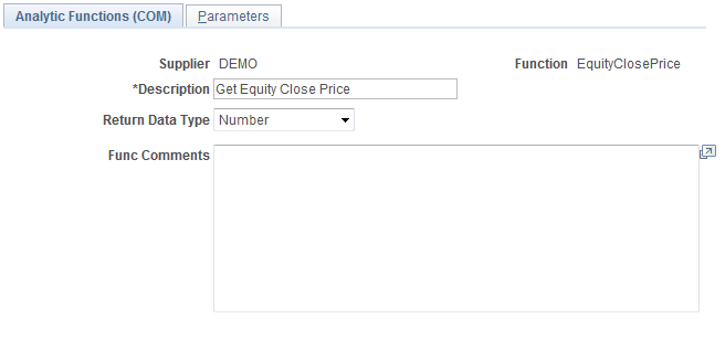 Analytic Functions (COM) page