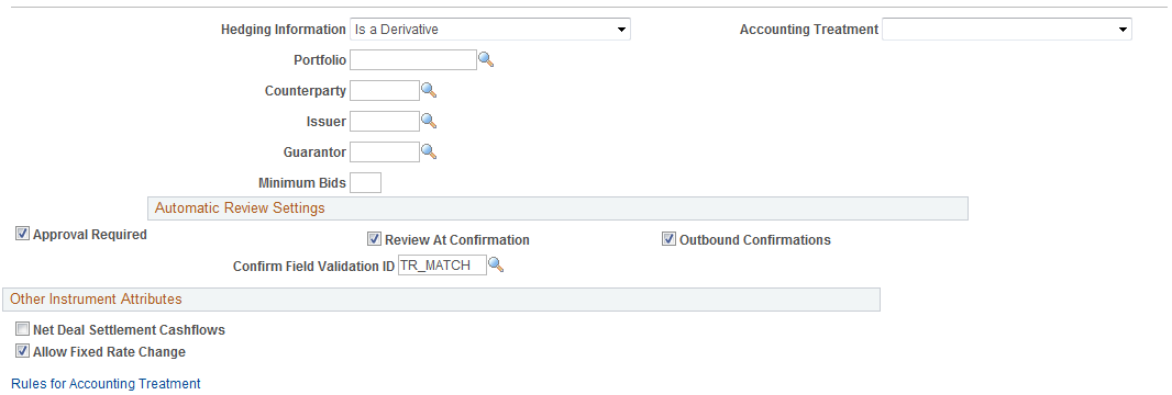 Instrument Detail page for an Interest Rate Swap (3 of 3)