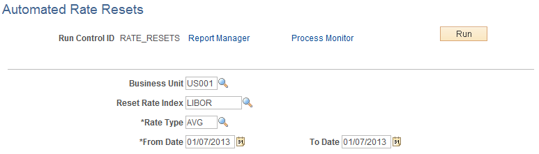 Automated Rate Resets page