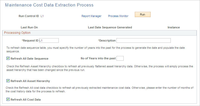 Maintenance Cost Data Extraction Process page
