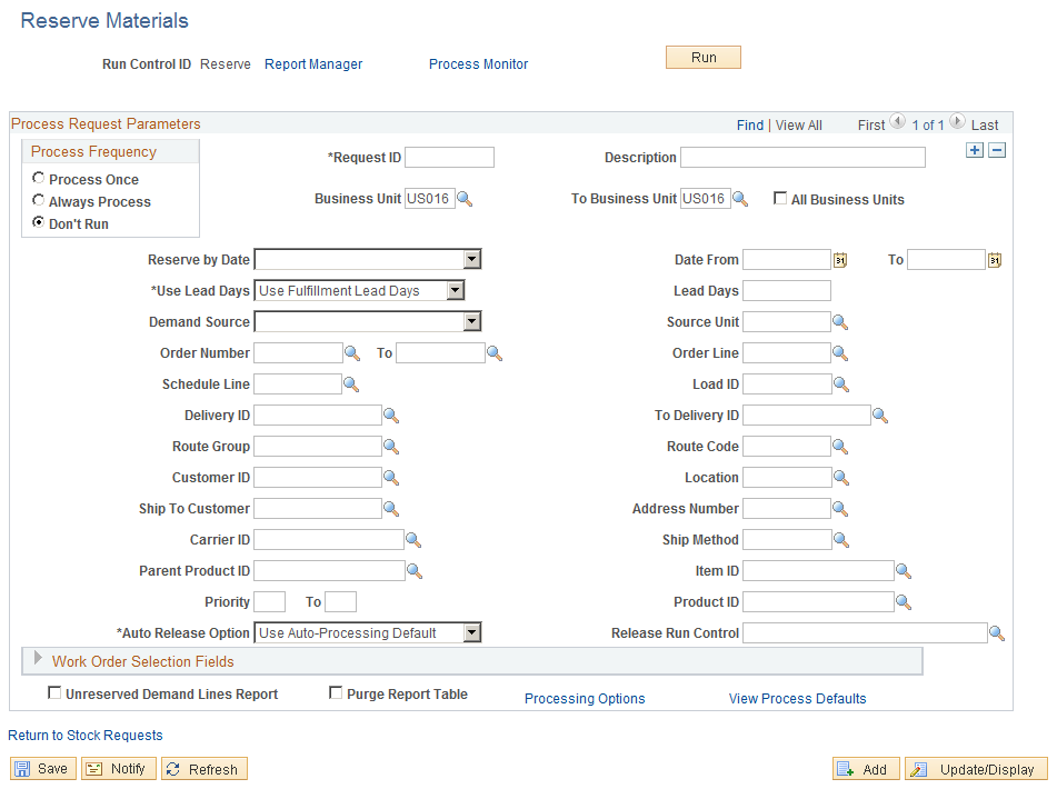 Reserve Materials page