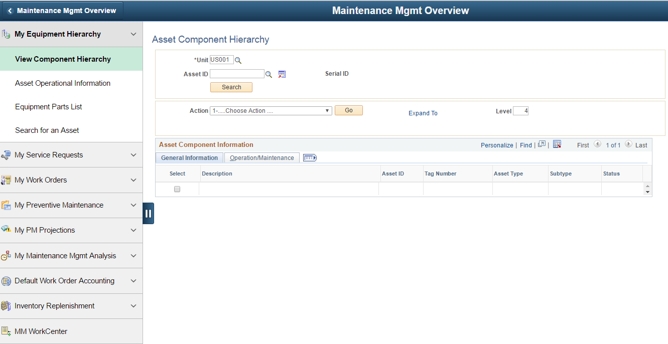 Maintenance Management Nav Collection