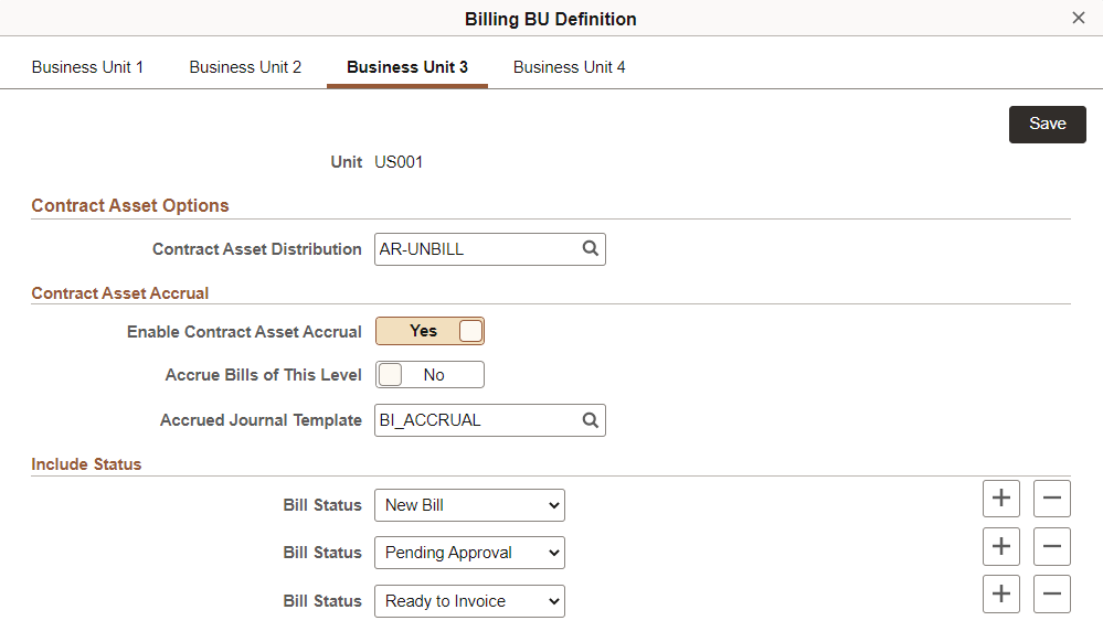 Billing Definition - Business Unit 3 (Fluid)