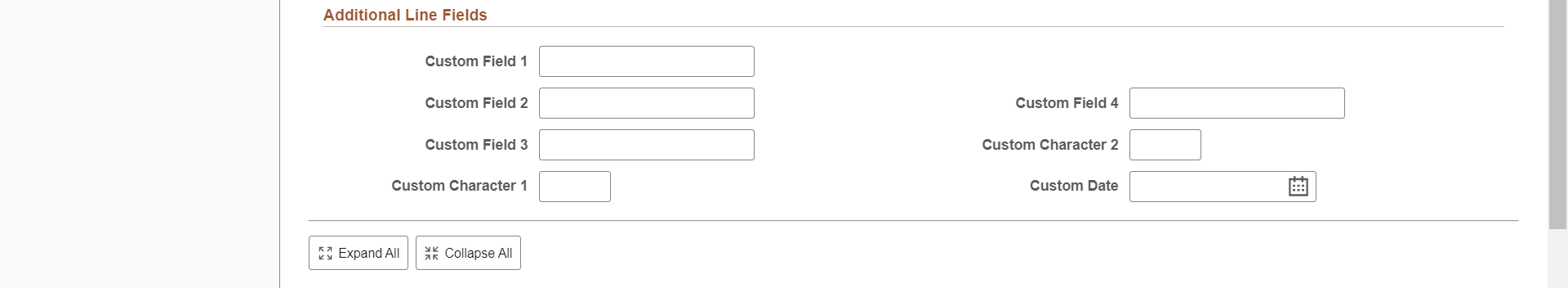 Create Requisition Line Details page (2 of 4)