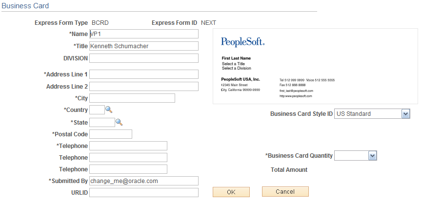 Adding Express Form to Requisition