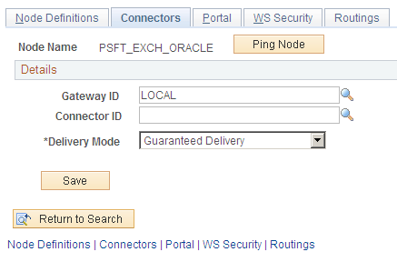 Node Connectors page