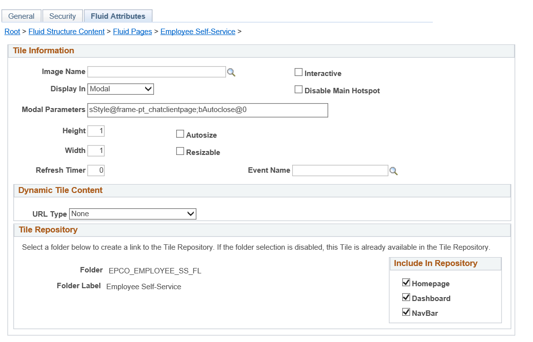 Structure and Content - Fluid Attributes page