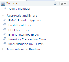 Supply/Demand WorkCenter - Reports/Queries page