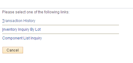 Lot Trace Transfer page