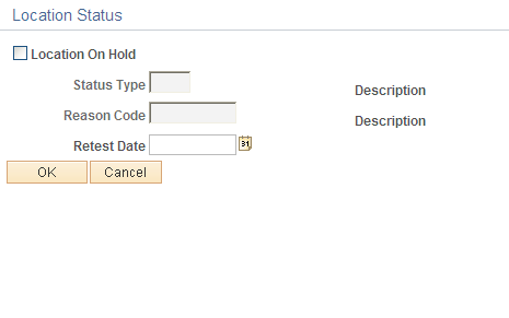 Location Status page