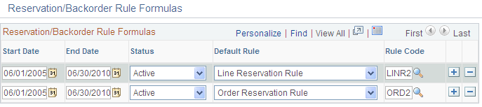 Reservation/Backorder Rule Formulas page