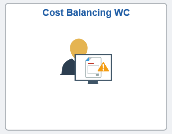 Cost Balancing WorkCenter Tile