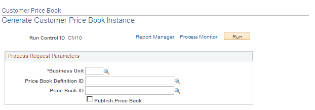 Generate Customer Price Book Instance