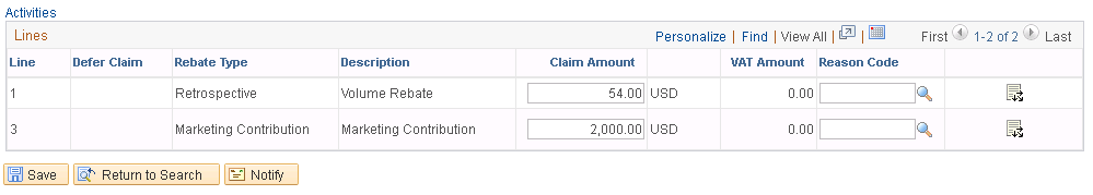 Claim - Details page (2 of 2)