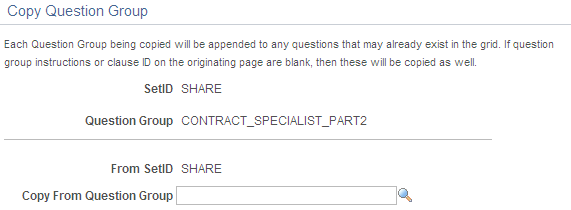 Copy Question Group page