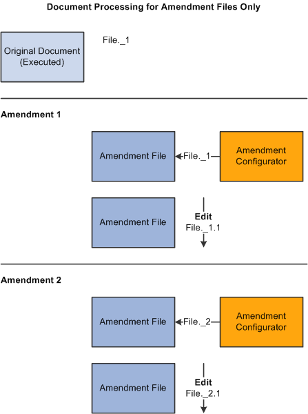 Example of Amendment Files Only process