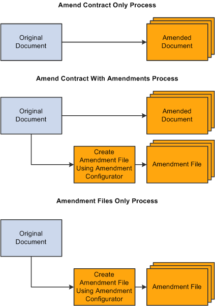 Amendment process option types