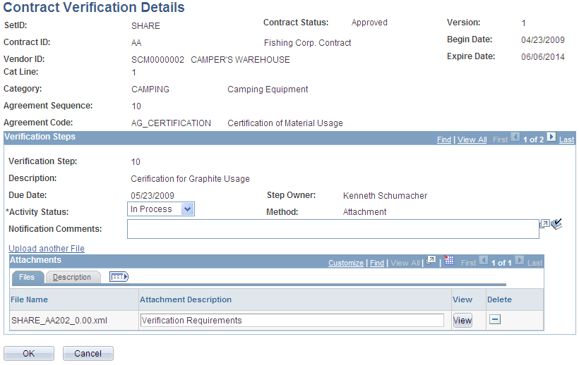 Contract Verification Details page: Files tab