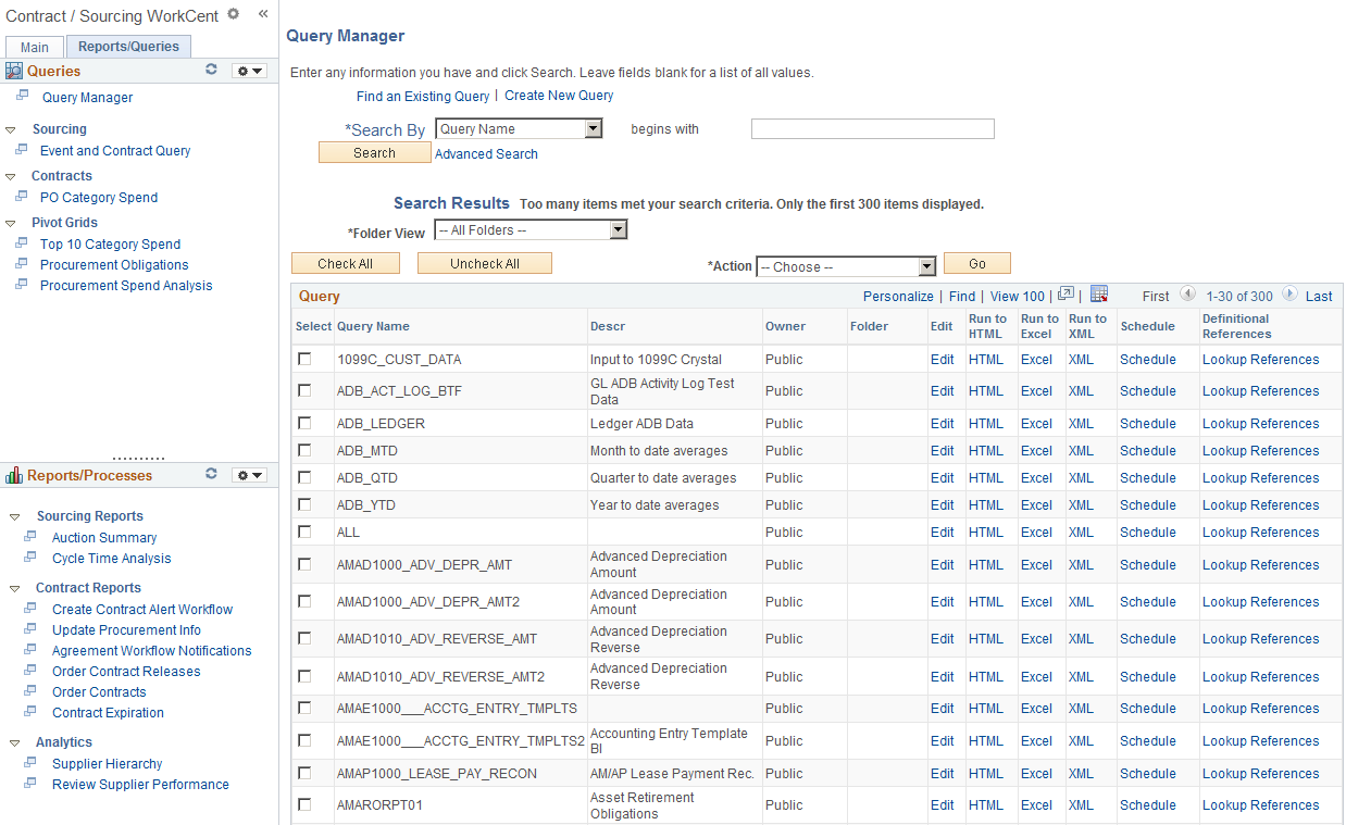 Queries Pagelet