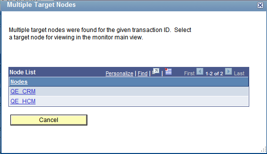 Multiple Target Nodes page