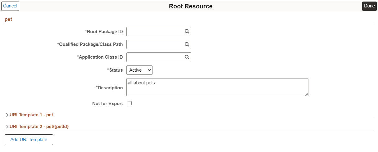 Root Resource for Alias
