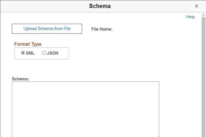Nonrowset message Schema page