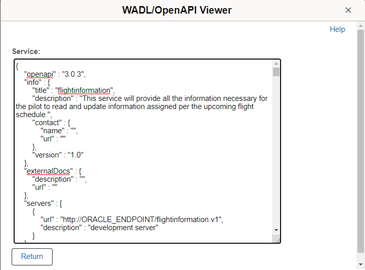 WADL/OpenAPI Viewer for an OpenAPI