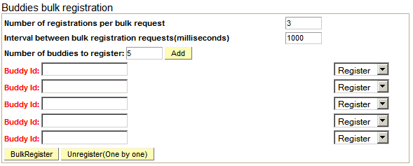 Buddies bulk registration group box