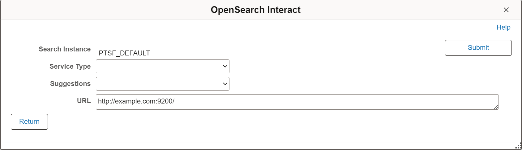 OpenSearch Interact page (initial)