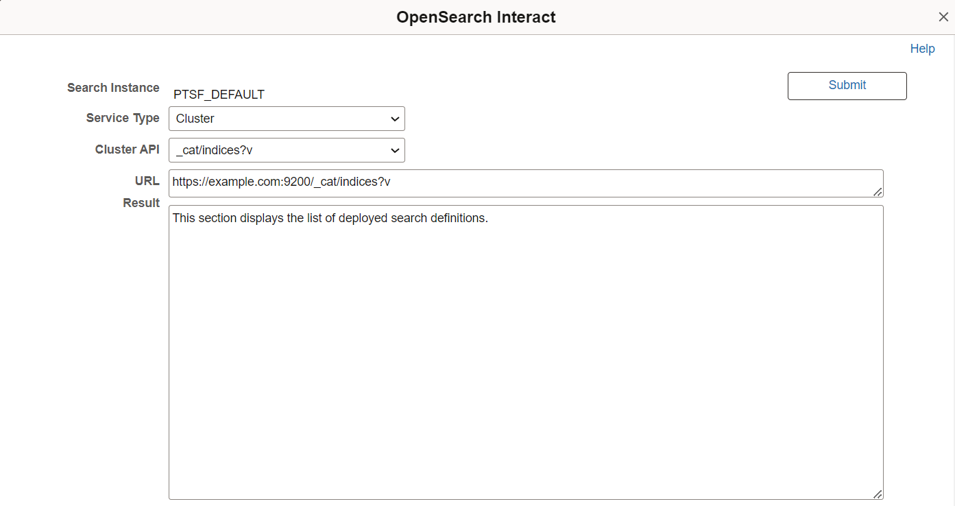 OpenSearch Interact page